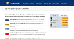 Desktop Screenshot of hornetradio.fm