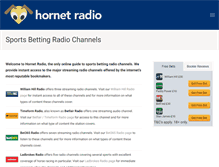 Tablet Screenshot of hornetradio.fm